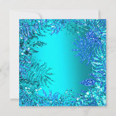 Tropisch Varensstrand Oceaan Blauw Turquoise Glitt Kaart (Achterkant)