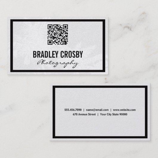 tropisch | variatie | QR-code Visitekaartje (Voorkant / Achterkant)