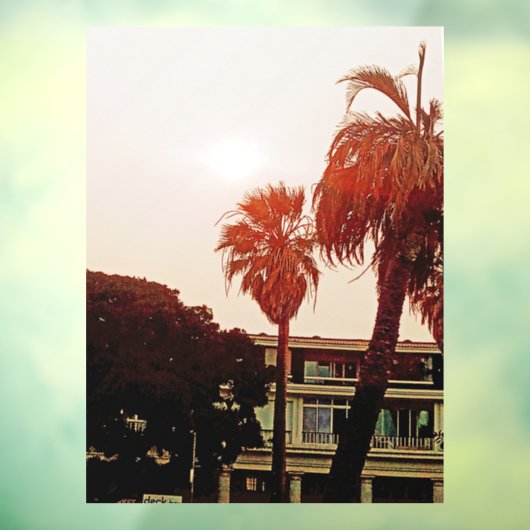 Tropisch venster vastklampen raamsticker (Vel 3)