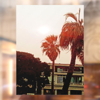 Tropisch venster vastklampen raamsticker