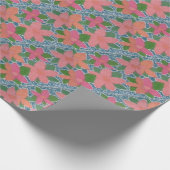  Tropisch ventilator gekleurd patroon Cadeaupapier (Hoek)