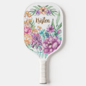 Tropisch ventilator tuinkraden Pickleball Paddle (Voorkant)