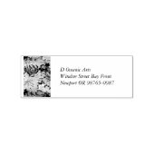 Tropisch ventilatorpatroon in zachte kleuren rubberstempel (Afrduk)