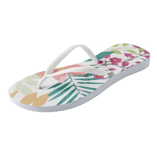 Tropisch ventilatorPlant Vector Teenslippers (Schuin)