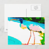 Tropisch verhaal — grafisch thema briefkaart (Voorkant / Achterkant)