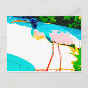 Tropisch verhaal — grafisch thema briefkaart