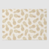 Tropisch verhaal van Chic Gold Pineapples Tissuepapier (Voorkant)