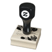 Tropisch verlaat modern typografierendement rubberstempel (Stempel)