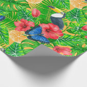 Tropisch verpakkingspapier cadeaupapier (Hoek)