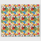 Tropisch verpakkingspapier cadeaupapier (Vlak)