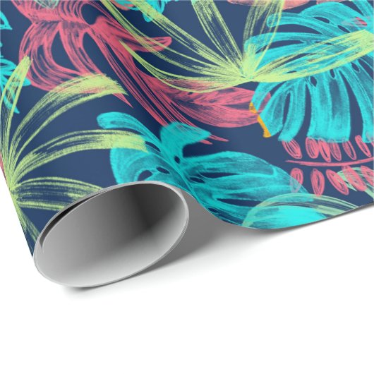 Tropisch verpakkingspapier cadeaupapier (Rol Hoek)