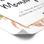 Tropisch vertrekt Lijst in het liefdevol geheugenb Poster (Hoek)