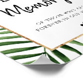 Tropisch vertrekt Lijst in het liefdevol geheugenb Poster (Hoek)