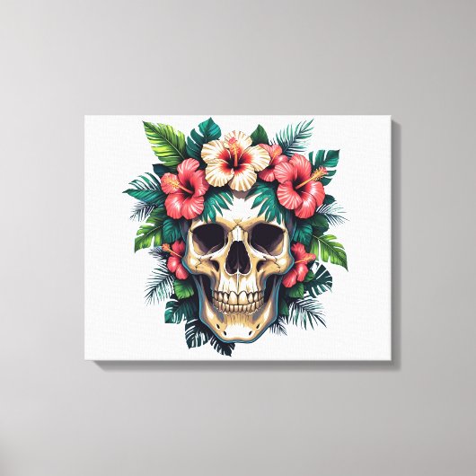 Tropisch verval: Bloom & Bone Canvas Afdruk (Voorkant)