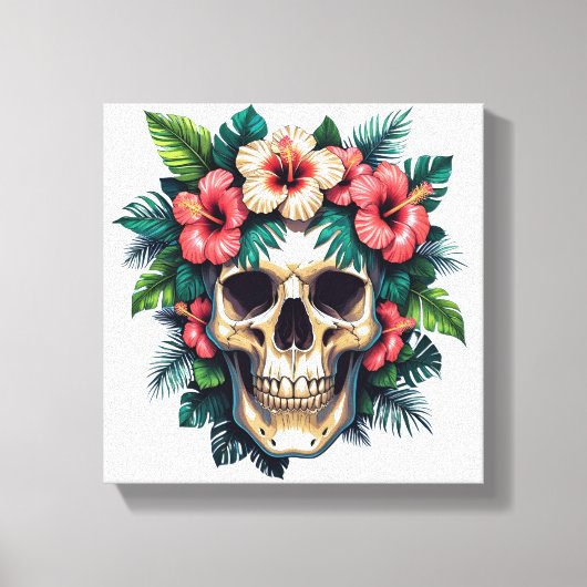 Tropisch verval: Bloom & Bone Canvas Afdruk (Voorkant)