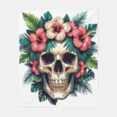 Tropisch verval: Bloom & Bone Fleece Deken (Voorkant)