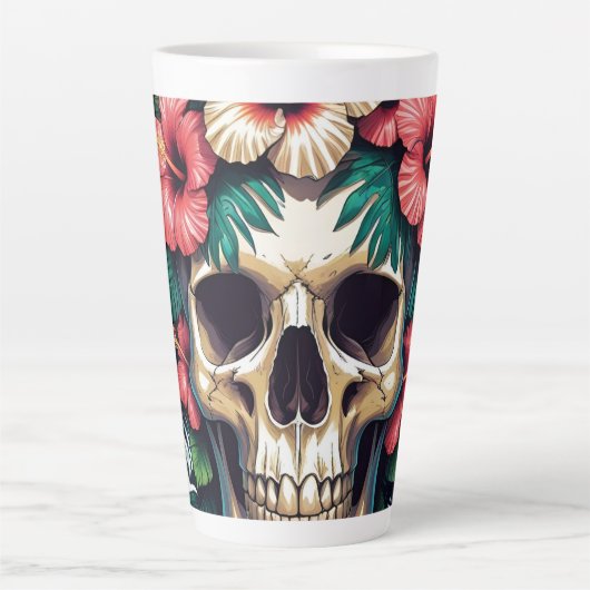 Tropisch verval: Bloom & Bone Latte Mok (Voorkant)