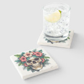 Tropisch verval: Bloom & Bone Stenen Onderzetter (Zijkant)