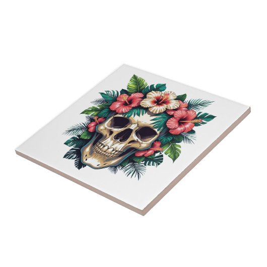 Tropisch verval: Bloom & Bone Tegeltje (Zijkant)