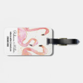Tropisch | Verzameling van Flamingos Bagagelabel (Achterkant horizontaal)