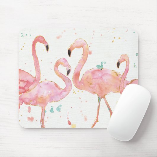 Tropisch | Verzameling van Flamingos Muismat (Met muis)