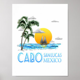 Tropisch verzorgen Cabo San Lucas Mexico Poster