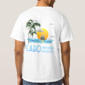 Tropisch verzorgen Cabo San Lucas Mexico T-shirt (Achterkant)