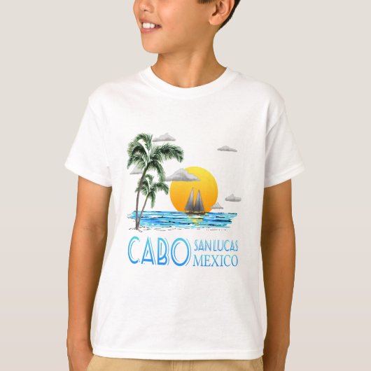 Tropisch verzorgen Cabo San Lucas Mexico T-shirt (Voorkant)