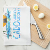 Tropisch verzorgen Cabo San Lucas Mexico Theedoek (Quarter Fold)