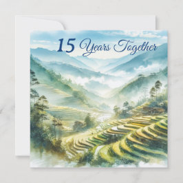 Tropisch Vietnam Bestemming Blauw Wit Klassiek Kaart