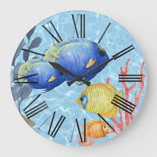 Tropisch visaquarium grote klok (Voorkant)
