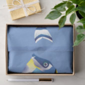 Tropisch visblauw ontkoppelingsvaartuig tissuepapier (Geschenk)