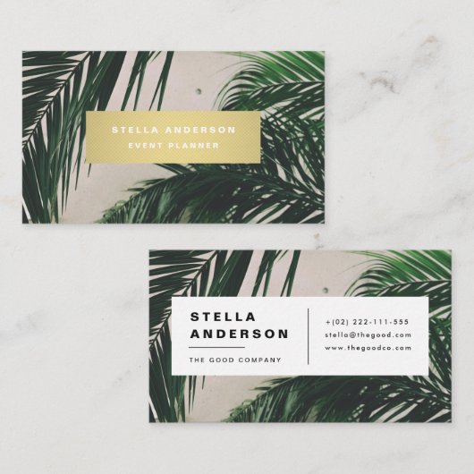 Tropisch Visitekaartje (Voorkant / Achterkant)