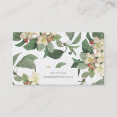 Tropisch Visitekaartje groene bloemen (Achterkant)