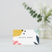 Tropisch Visitekaartje met degelijke kleuren (Staand voorkant)