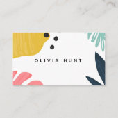 Tropisch Visitekaartje met degelijke kleuren (Voorkant)