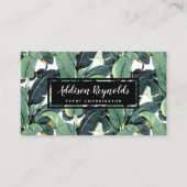 Tropisch Visitekaartje van bananenbladeren (Voorkant)