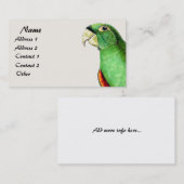 Tropisch Visitekaartje van het wild van de vogelso (Voorkant / Achterkant)