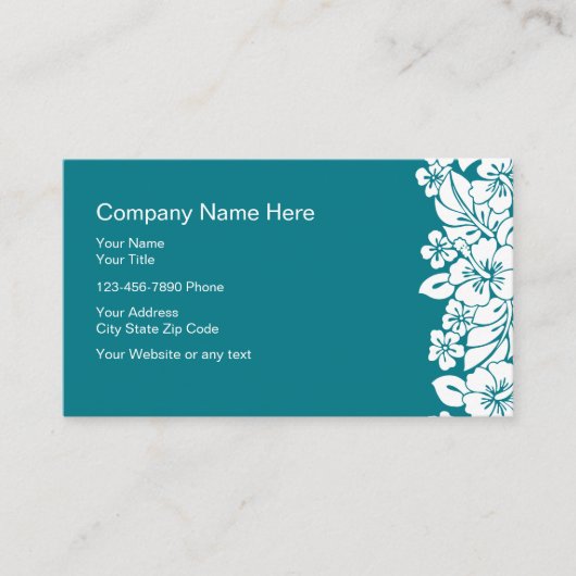 Tropisch visitekaartsjabloon visitekaartje (Voorkant)