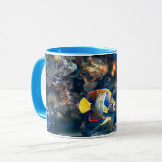 Tropisch viskoraal onderzee mok (Voorkant links)