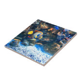 Tropisch viskoraal onderzee tegeltje (Zijkant)