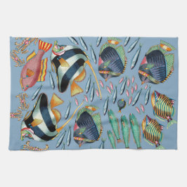 Tropisch viskoraalrif theedoek