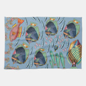 Tropisch viskoraalrif theedoek (Horizontaal)