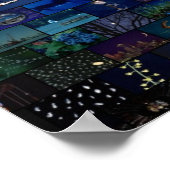 Tropisch vismozaïekPoster Poster (Hoek)