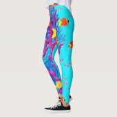 Tropisch visnaadloos patroon leggings (Links)
