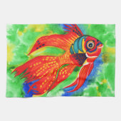 Tropisch visontwerp keuken/handdoek theedoek (Horizontaal)