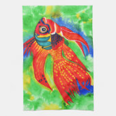 Tropisch visontwerp keuken/handdoek theedoek (Verticaal)