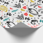 Tropisch vispakpapier cadeaupapier (Hoek)