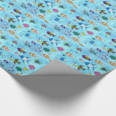 Tropisch vispakpapier voor kinderen cadeaupapier (Hoek)