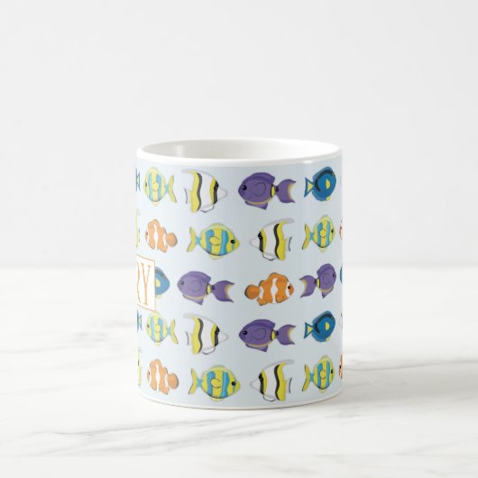 Tropisch vispatroon 11 oz klassieke Mok (Center)